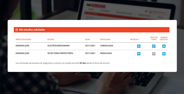 Reservá tus estudios por Portal y APP