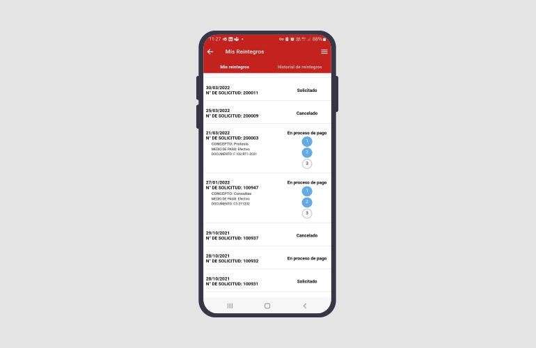Consultá tus reintegros por Portal y APP