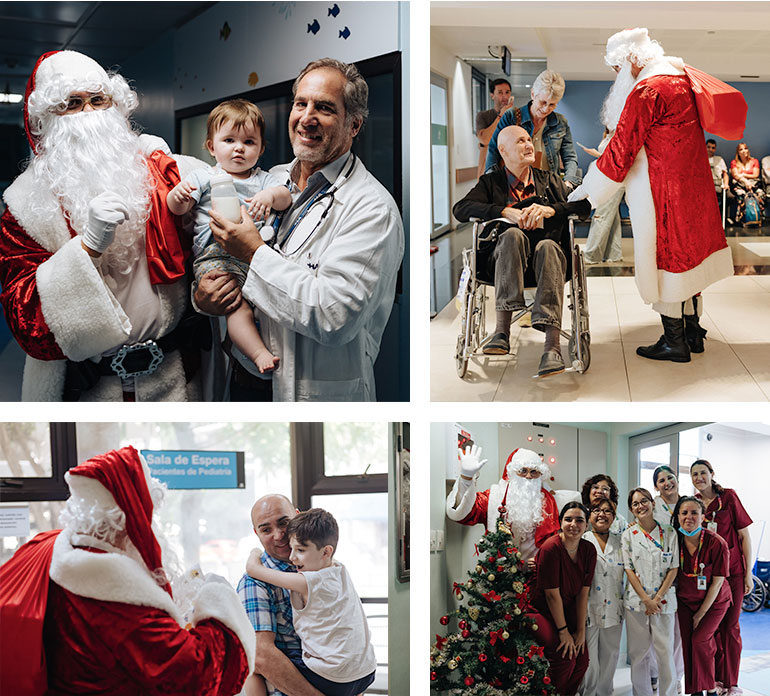 ¡Papá Noel visitó nuestro Hospital!
